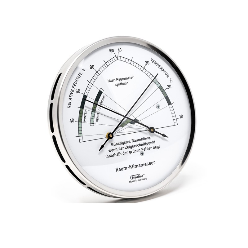 Fischer Wetterwarte außen,Barometer,Thermometer,Hygrometer,Edelstahl,818-01 