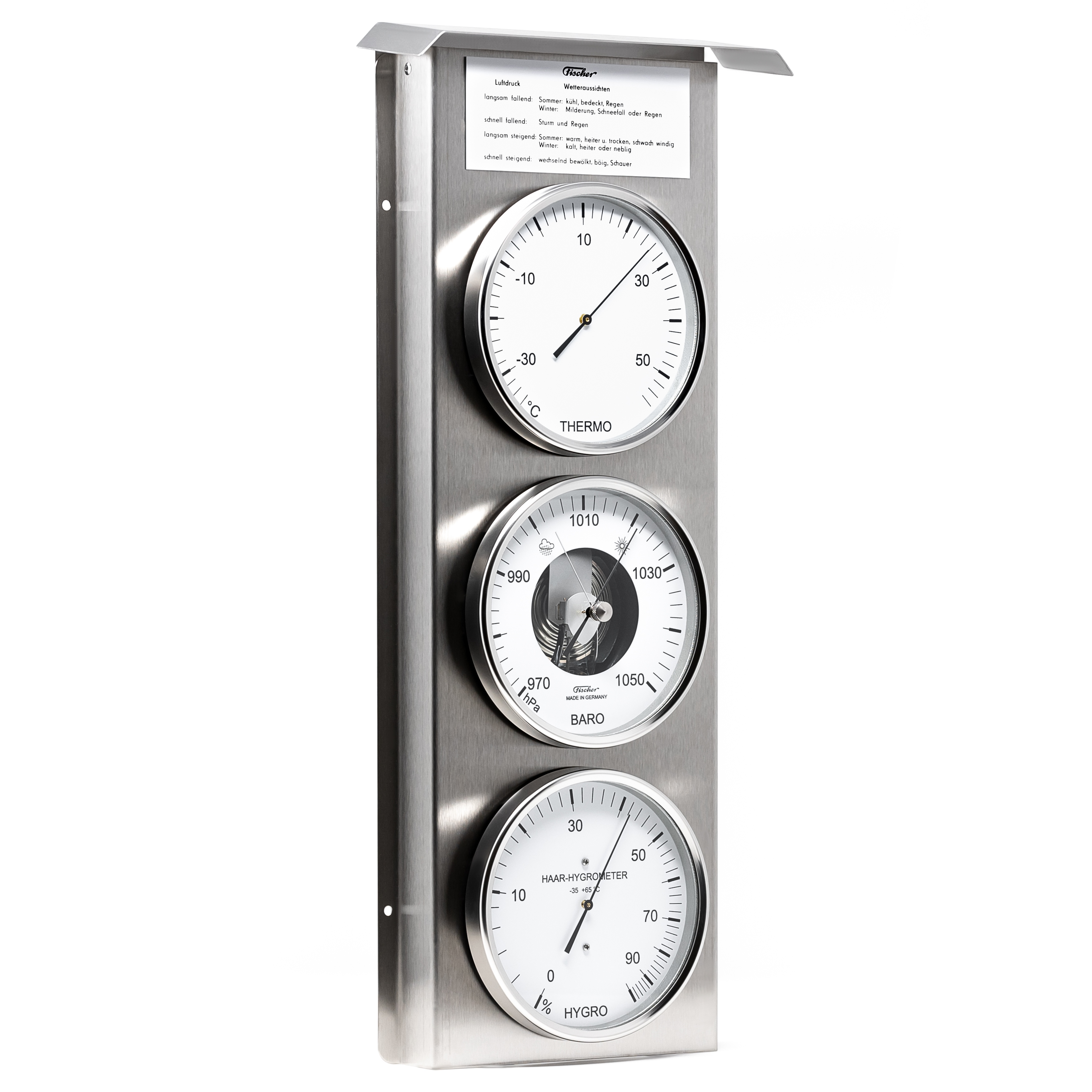 Fischer Edelstahl Thermometer 
