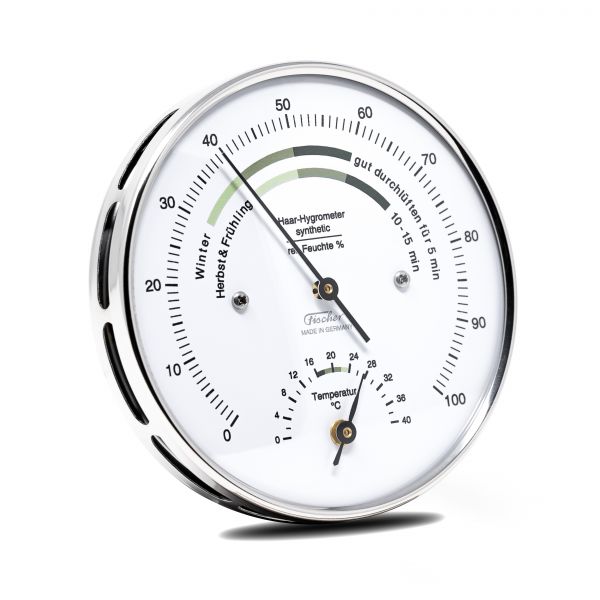 122.01HT | Hygromètre Fischer pour humidité intérieure avec thermomètre